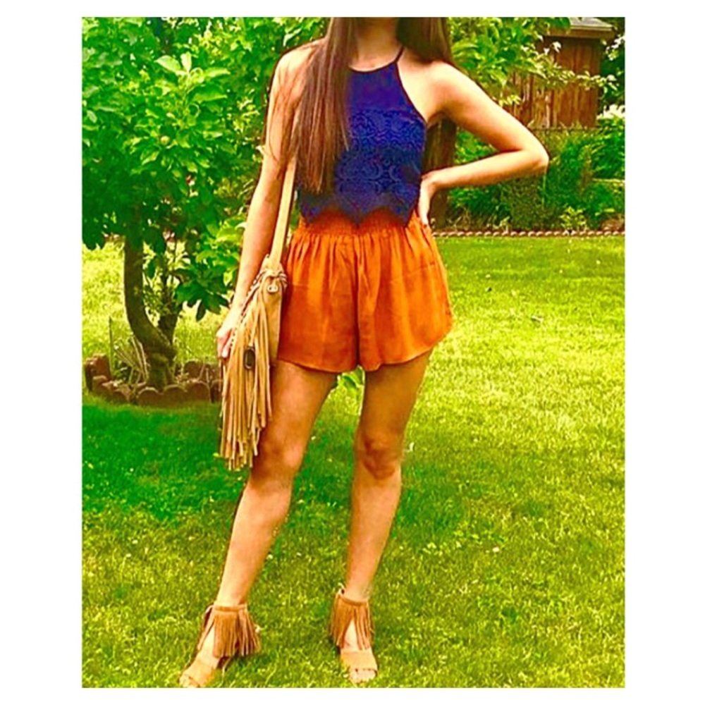 Flash Sale Forever 21 Shorts High Waisted Paper Bag Shorts NEW WITH TAGS Size S